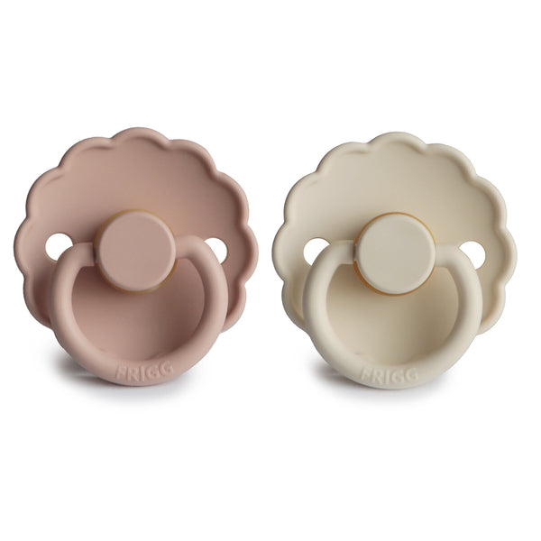 FRIGG Daisy Natural Rubber Pacifier (2 Pack) - Cream/Blush