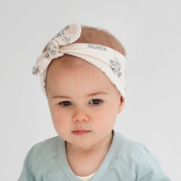 Burrow & Be Essentials Baby Head Band - Almond Burrowers, Pine, Tawny Brown