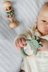 Classical Child Beech Rattle Sage