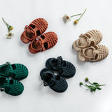 Classical Child Jelly Sandals Rust