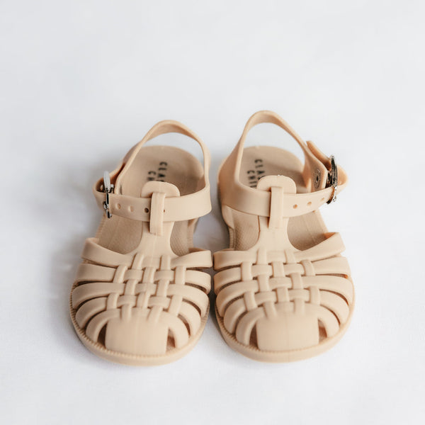 Classical Child Jelly Sandals Linen