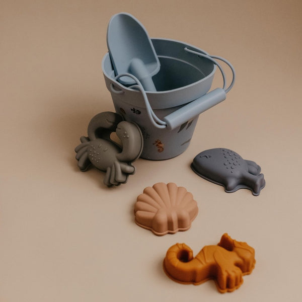 Classical Child Beach Bucket & Toys Set - Sea Life