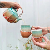 Pottery For The Planet | Ceramic Travel Cup | Coral Dreaming