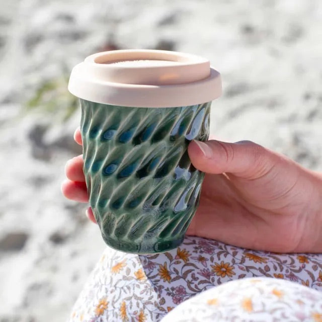 Pottery For The Planet | Ceramic Travel Cup | Sage