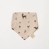 Over the Dandelions Organic Muslin Bib Woodlands