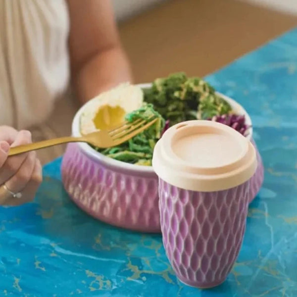 Pottery For The Planet | Ceramic Travel Cup | Lavender