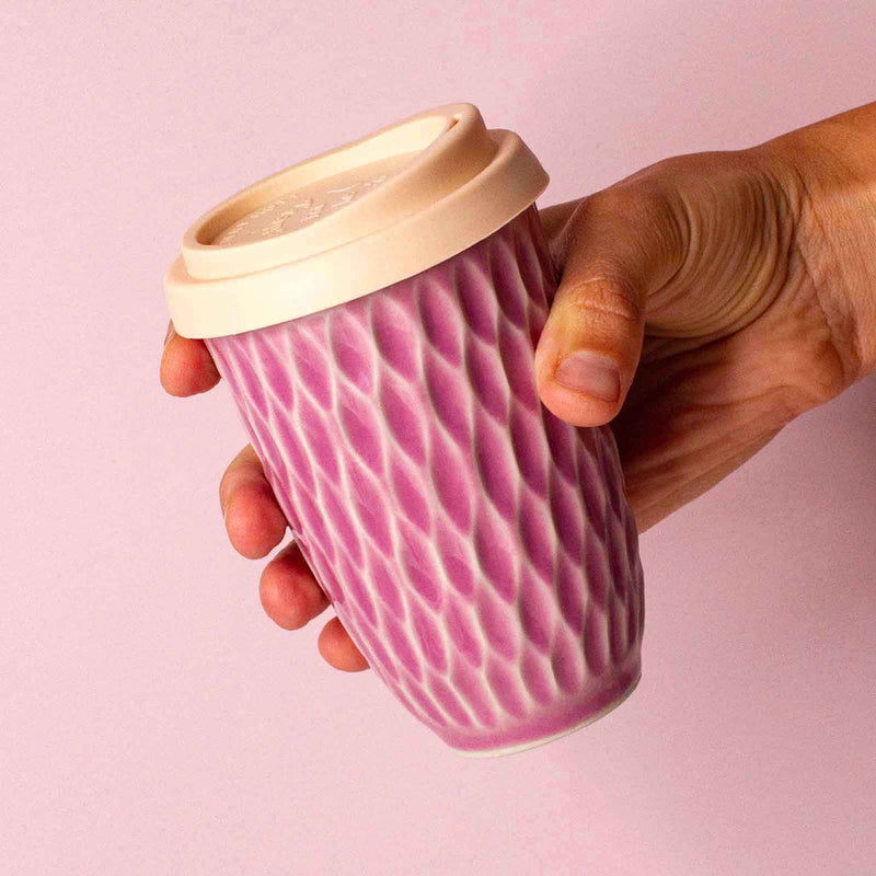 Pottery For The Planet | Ceramic Travel Cup | Lavender