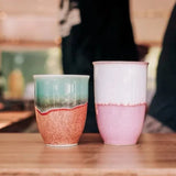 Pottery For The Planet | Ceramic Travel Cup | Raspberry Beret