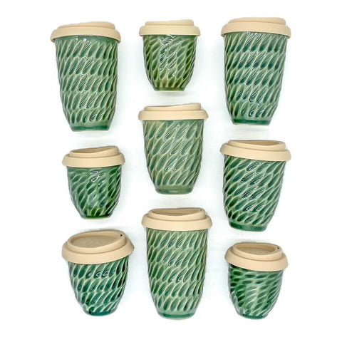 Pottery For The Planet | Ceramic Travel Cup | Sage