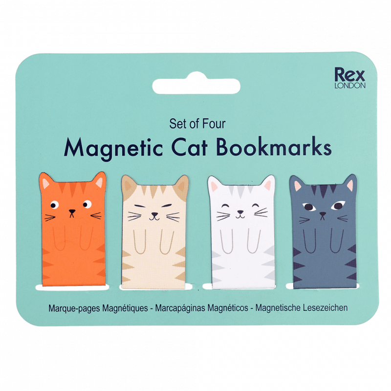 Rex London Magnetic Cat Bookmarks