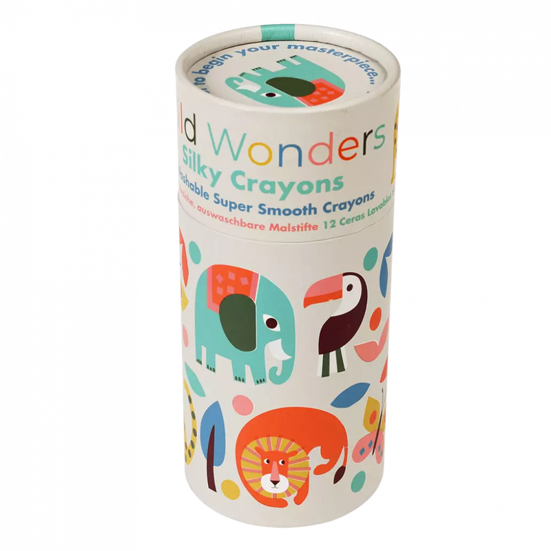 Rex London Wild Wonders Silky Crayons - Set of 12