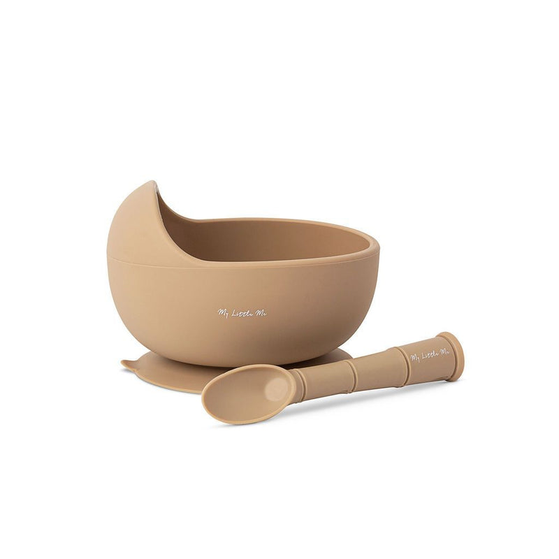 My Little Me Suction Bowl + Spoon Set - Sand