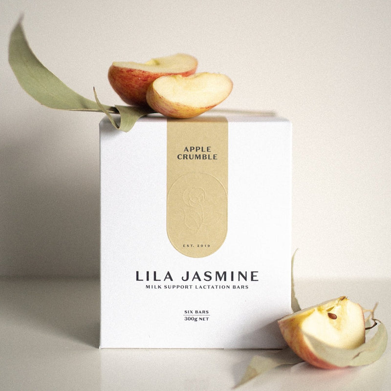 Lila Jasmine Lactation Bars - Apple Crumble Box of 6