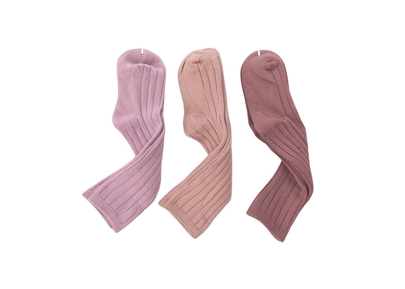 Rainbow Child Organic Knee High Socks - Lavender, Tan or Cocoa