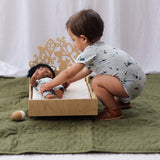 Burrow & Be Baby Cot Quilt/Floor Mat - Olive
