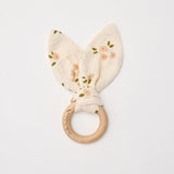 Over the Dandelions Organic Bunny Ears Teether Daisy