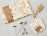 Over the Dandelions Hooded Towel with Tassel in Daisy