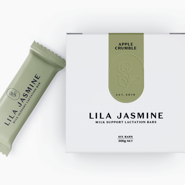 Lila Jasmine Lactation Bars - Apple Crumble Box of 6