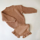 Little Clothing Co. Cotton Knit Jumper - Vintage Pink