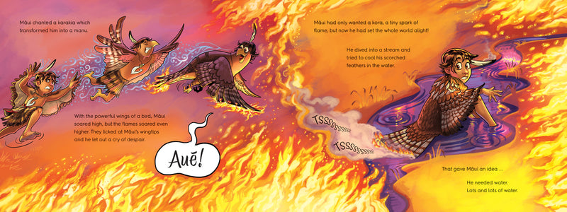 Māui and the Secret of Fire, retold by Donovan Bixley