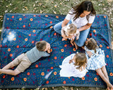 Little Unicorn Outdoor Blanket - Midnight Poppy