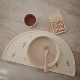 Mushie Place Mat - Pink Flowers