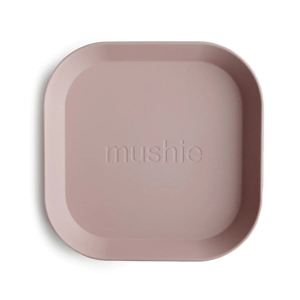 Mushie Square Dinnerware Plates (Set of 2) - Blush