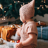 Little Clothing Co. Pointelle Knitted Romper