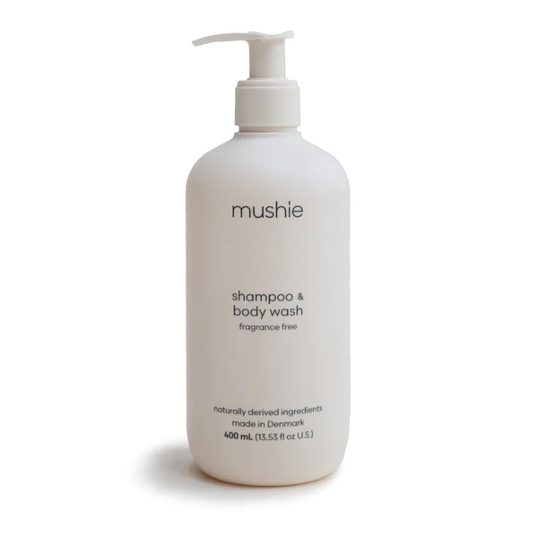 Mushie Baby Shampoo & Body Wash 400ml - Fragrance Free