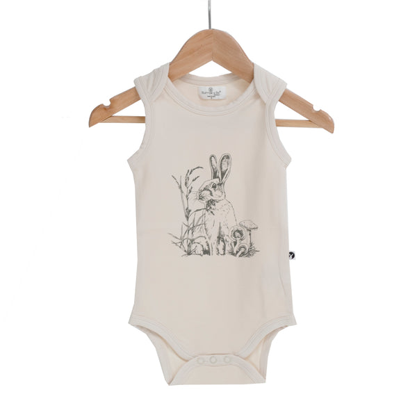 Burrow & Be Singlet Onesie - Almond Baxter