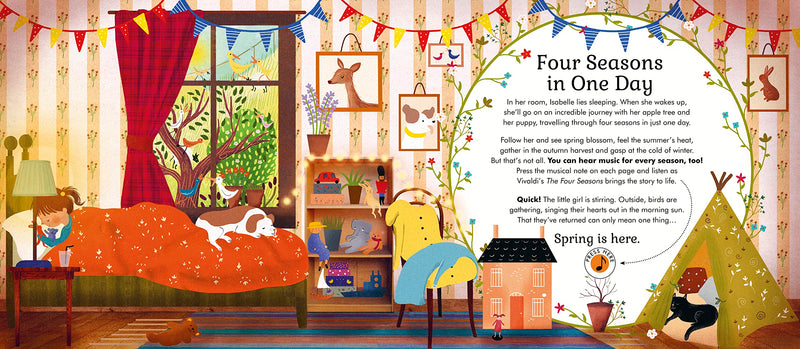 Story Orchestra Four Seasons in One Day, illustrated by Jessica Courtney-Tickle