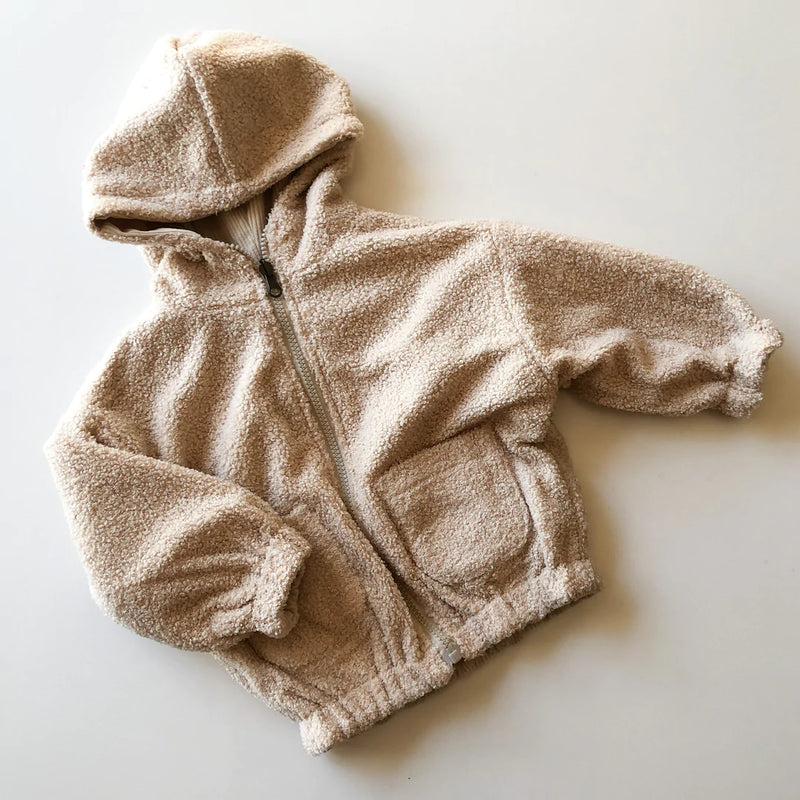 Little Clothing Co. The Ultimate Reversible Bomber Hoodie Teddy / Corduroy Jacket - Chocolate or Oatmeal