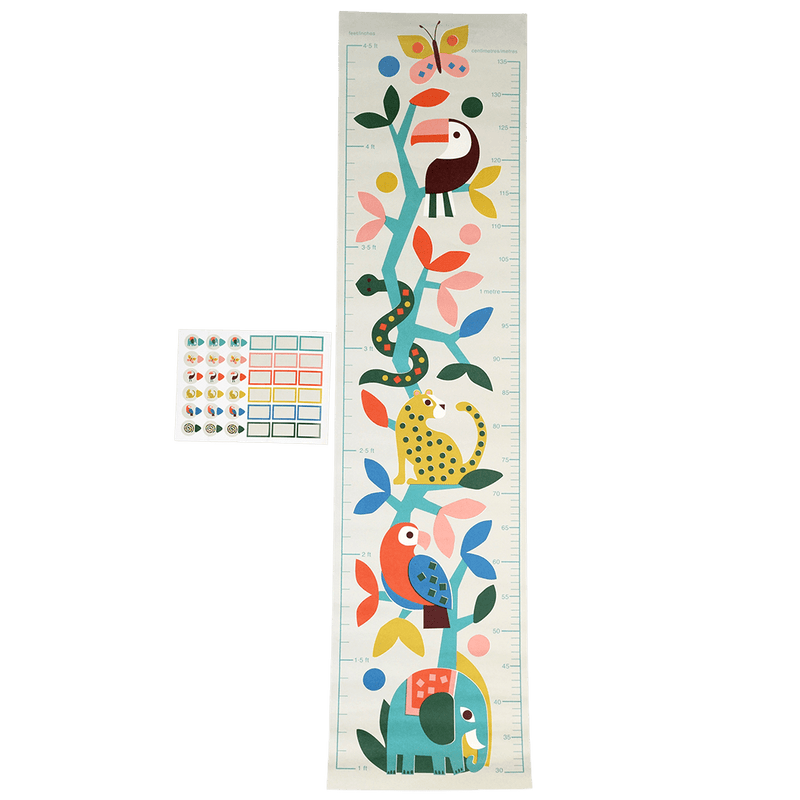 Rex London Wild Wonders - Height Chart